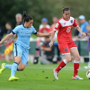 Natalia Pablos Sanchon in Action: Bristol Academy vs Manchester City Women, WSL (2014)