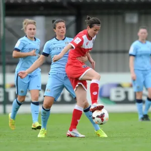 Natalia Pablos Sanchon in Action: Bristol Academy Women vs Manchester City Women, WSL Match at SGS Wise Campus