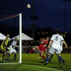 Natasha Harding of Bristol Academy Battles for Goal Against Chelsea Ladies