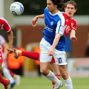 Neil Kilkenny vs George Boyd: Battle for the Ball in Peterborough United vs Bristol City Football Match, 2012