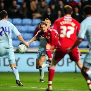 Neil Kilkenny's Shot Blocked in Coventry City vs. Bristol City Championship Match, December 2011 Neil Kilkenny's Shot Blocked in Coventry City vs. Bristol City Championship Match, December 2011