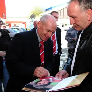 New Manager Steve Coppell Embraces Ecstatic Bristol City Fans at Ashton Gate Stadium, 2010 New Manager Steve Coppell Embraces Ecstatic Bristol City Fans at Ashton Gate Stadium, 2010