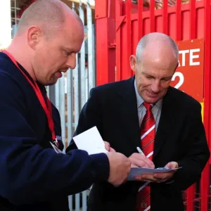 New Manager Steve Coppell Embraces Ecstatic Bristol City Fans at Ashton Gate Stadium, 2010 New Manager Steve Coppell Embraces Ecstatic Bristol City Fans at Ashton Gate Stadium, 2010