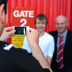 New Manager Steve Coppell Embraces Ecstatic Bristol City Fans at Ashton Gate Stadium, 2010 New Manager Steve Coppell Embraces Ecstatic Bristol City Fans at Ashton Gate Stadium, 2010
