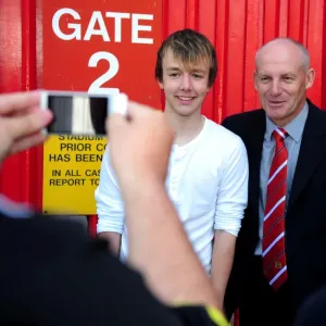 New Manager Steve Coppell Embraces Ecstatic Bristol City Fans at Ashton Gate Stadium, 2010 New Manager Steve Coppell Embraces Ecstatic Bristol City Fans at Ashton Gate Stadium, 2010