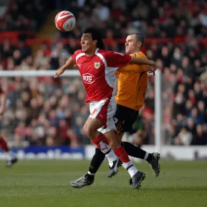 Nick Carle en action : Bristol City contre Hull City
