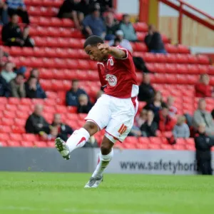 Nicky Maynard in Action for Bristol City Against Wycombe Wanderers Nicky Maynard in Action for Bristol City Against Wycombe Wanderers