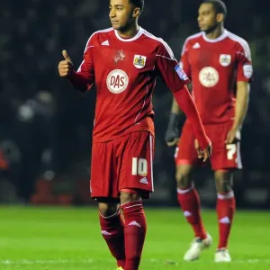 Nicky Maynard Print - Bristol City vs Leicester City Championship Match Nicky Maynard Print - Bristol City vs Leicester City Championship Match