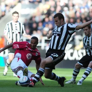 Nicky Maynard Print - Steven Taylor Incident (Newcastle Utd V Bristol City) Nicky Maynard Print - Steven Taylor Incident (Newcastle Utd V Bristol City)