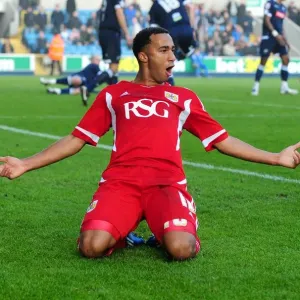 Nicky Maynard's Goal Celebration: Millwall vs. Bristol City Championship Match, Selhurst Park, 2011 Nicky Maynard's Goal Celebration: Millwall vs. Bristol City Championship Match, Selhurst Park, 2011