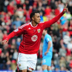 Bristol City FC Print - Nicky Maynard Goal Celebration Bristol City FC Print - Nicky Maynard Goal Celebration