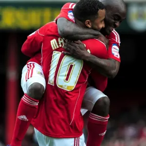 Nicky Maynard Print - Bristol City Championship Win Nicky Maynard Print - Bristol City Championship Win