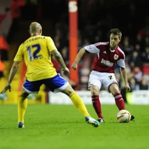 Nicky Shorey in Action: Bristol City vs. Brentford, Sky Bet League One, October 2013