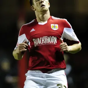 Nicky Shorey of Bristol City in Action Against Brentford, Sky Bet League One, 2013