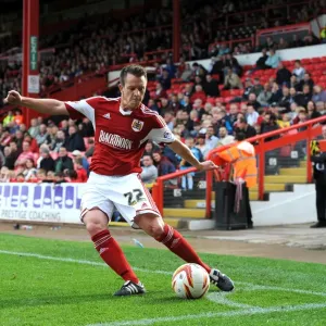 Nicky Shorey Readies for Corner Kick: Bristol City vs Colchester United, Sky Bet League One, 2013 Nicky Shorey Readies for Corner Kick: Bristol City vs Colchester United, Sky Bet League One, 2013