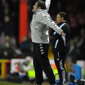 Print of Nigel Clough at Ashton Gate Stadium