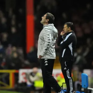 Print of Nigel Clough at Ashton Gate Stadium