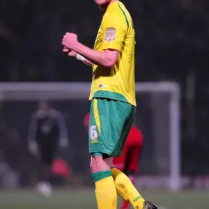 Norwich City Zak Whitbread Print, 14/03/2011