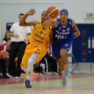 November Showdown Print: Bristol Flyers vs. Sharks Basketball Photo