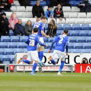 Oldham Athletic's Daniel Philliskirk Celebrates Goal Against Bristol City, Sky Bet League One, 2014 Oldham Athletic's Daniel Philliskirk Celebrates Goal Against Bristol City, Sky Bet League One, 2014