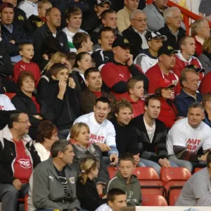 Passionate Bristol City Fans in Action against Sheffield United Passionate Bristol City Fans in Action against Sheffield United