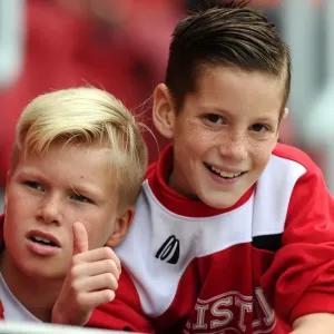 Passionate Bristol City Fans at Ashton Gate during Sky Bet Championship Match against MK Dons (October 2015) Passionate Bristol City Fans at Ashton Gate during Sky Bet Championship Match against MK Dons (October 2015)