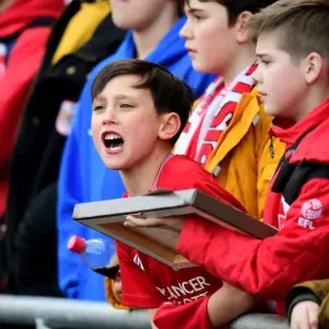 Passionate Bristol City Fans at Ashton Gate Stadium Passionate Bristol City Fans at Ashton Gate Stadium