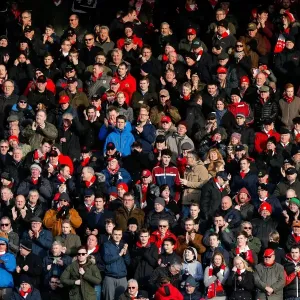 Passionate Bristol City Fans Pack Ashton Gate Stadium for Sky Bet Championship Match against Birmingham City (January 2016)