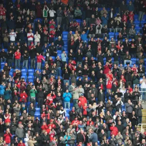 Bristol City Fans in Action Print