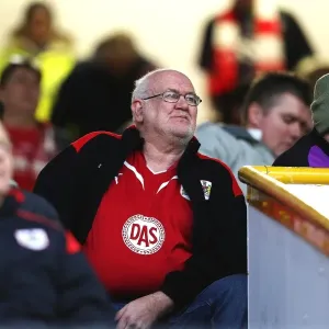 Passionate Bristol City Fans at Turf Moor during Burnley vs. Bristol City (Sky Bet Championship) Passionate Bristol City Fans at Turf Moor during Burnley vs. Bristol City (Sky Bet Championship)