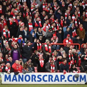 Passionate Crowd: Bristol City vs West Ham United, FA Cup Fourth Round, Ashton Gate Passionate Crowd: Bristol City vs West Ham United, FA Cup Fourth Round, Ashton Gate