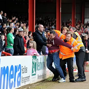 Passionate East End Fans: Intense Moments at Bristol City vs Crewe, 2014