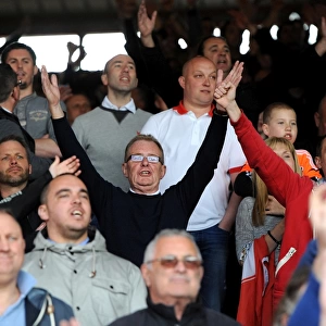 Passionate East End Fans: Unleashing Rivalry at Ashton Gate - Bristol City vs Crewe, 2014