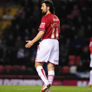 Paul Hartley in Action Print - Bristol City vs Barnsley