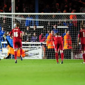 Peterborough's Lee Tomlin Scores Penalty Against Bristol City Peterborough's Lee Tomlin Scores Penalty Against Bristol City