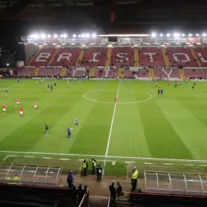 Print of Bristol City vs Crawley Town match at Ashton Gate Stadium Print of Bristol City vs Crawley Town match at Ashton Gate Stadium