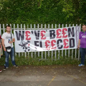 Protesting Fans at Sheffield Wednesday vs. Bristol City: Sky Bet Championship Match
