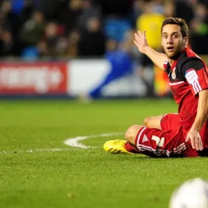 Protesting for a Foul: Sam Baldock of Bristol City