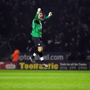 Ricardo Celebrates Print - Leicester City vs Bristol City Ricardo Celebrates Print - Leicester City vs Bristol City