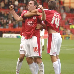 Richard Keogh Print in Bristol City FC Colors Richard Keogh Print in Bristol City FC Colors
