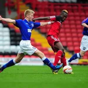 Ridwan Oluwatobi's Determined Battle for Possession: Bristol City U21s vs Ipswich Town U21s Ridwan Oluwatobi's Determined Battle for Possession: Bristol City U21s vs Ipswich Town U21s