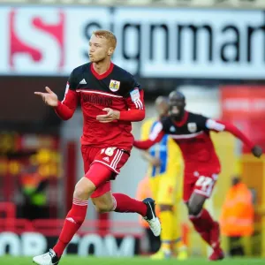 Ryan Taylor Print - Bristol City Championship Match