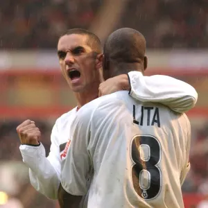 Bristol City FC Print - Scott Murray and Leroy Lita Celebration Bristol City FC Print - Scott Murray and Leroy Lita Celebration