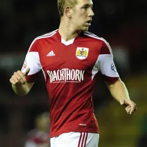 Scott Wagstaff of Bristol City in Action Against Brentford, Sky Bet League One, October 2013