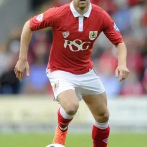 Scott Wagstaff of Bristol City in Action against Rochdale AFC at Spotland Stadium, 2014 Scott Wagstaff of Bristol City in Action against Rochdale AFC at Spotland Stadium, 2014