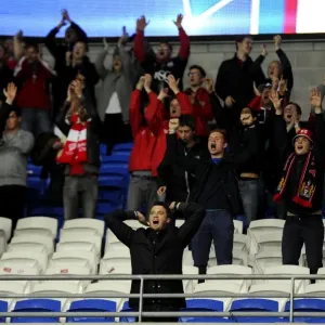 Sea of Passion: Cardiff City Stadium's Epic Showdown between Cardiff City and Bristol City Fans, 2015