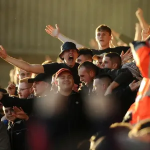 Print of Preston North End fans at Ashton Gate, 2014