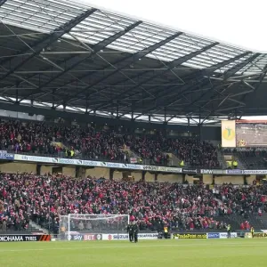 Sea of Scarves: A Unified Display of Bristol City Fans at Stadium MK Sea of Scarves: A Unified Display of Bristol City Fans at Stadium MK