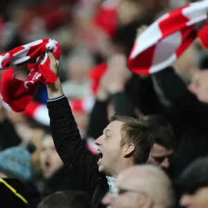 Sea of Scarves: Unified Support of Bristol City Fans at MK Dons Match, February 2015 Sea of Scarves: Unified Support of Bristol City Fans at MK Dons Match, February 2015