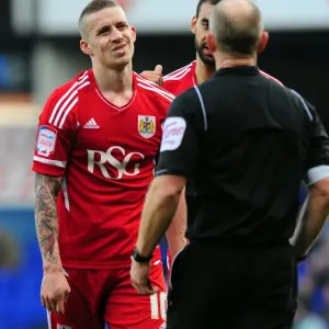 Sean Davis Booked: Ipswich Town vs. Bristol City Football Rivalry (March 3, 2012)